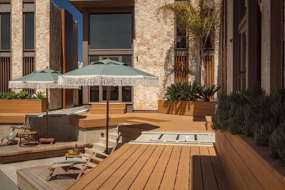 Konaklama yerinin ön cephesi