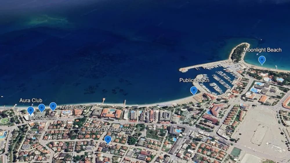 Konaklama yeri haritası