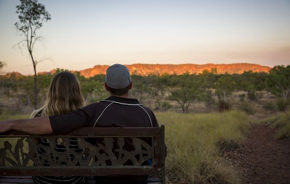 Konaklama yerinden arazi manzarası