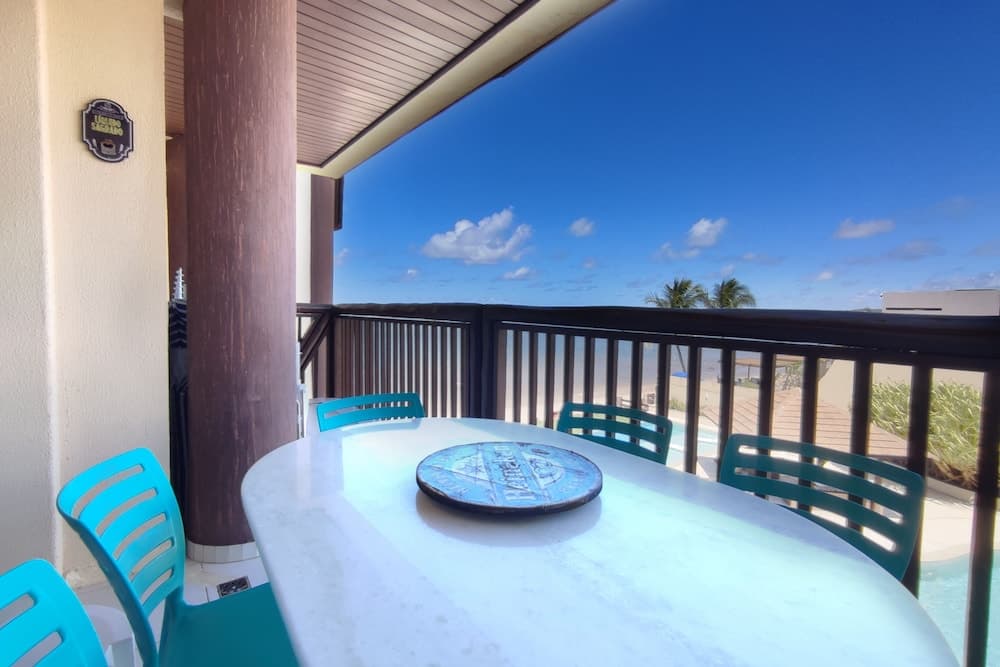 Barra Bali Pé na areia com Vista Mar