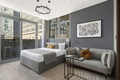 Silkhaus Comfy Studio in Difc Gym Pool Balcony