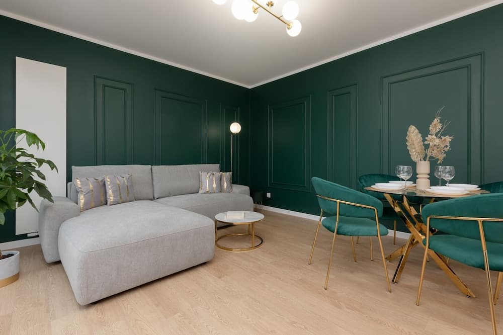 Dark Green Apartment by Renters