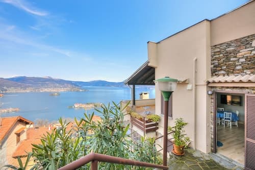 Lake Maggiore View Terrace Over The Borromean Islands