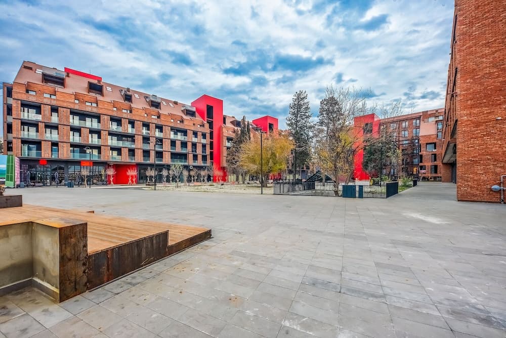 Konaklama yerinin ön cephesi