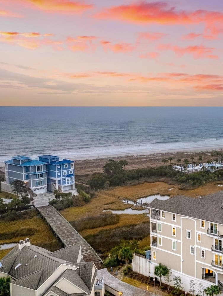 Sleeps 24! Priv Beach Boardwalk, Pool, Ocean View 24 Bradley Cir by Avantstay