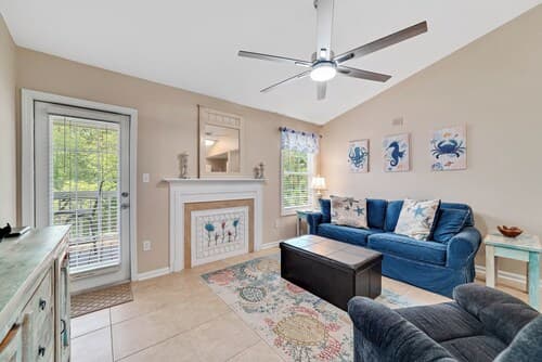 Charming Condo With Luxe Amenities Less Than 10 Minutes From the Beach