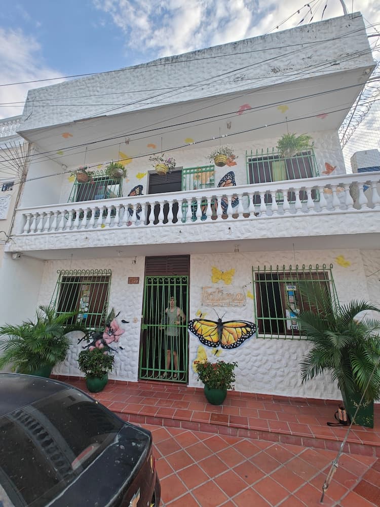 Konaklama yerinin ön cephesi