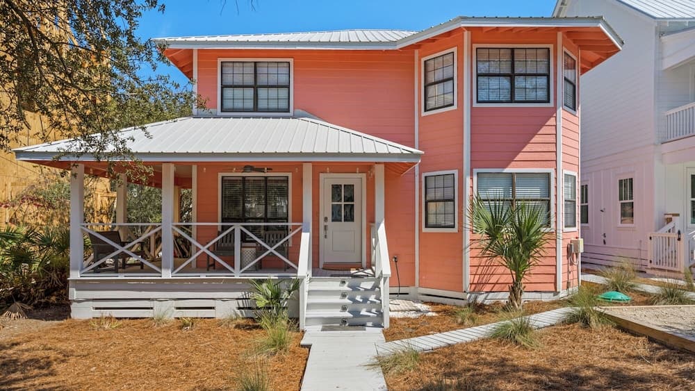 3 Minutes to 30A Beaches; Pretty in Pink Seagrove Home