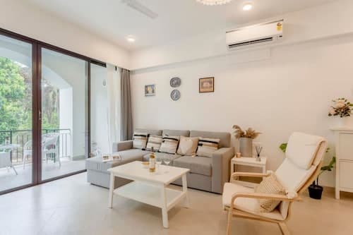 Peaceful 1bhk w Pool Near Candolim Beach Sbg-205