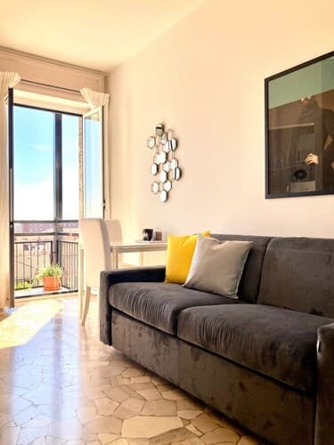 Bright studio with balcony - Visconti 14