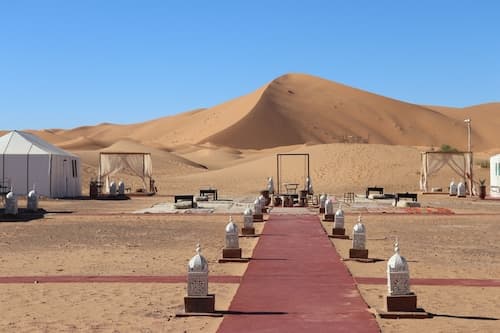 Luxury nomadic tented camp