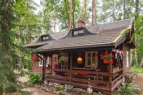 Wooden House in Debki Near Baltic Sea Beach