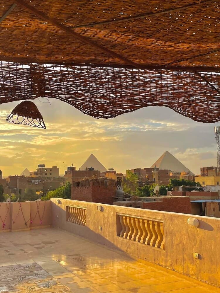 Four pyramids view