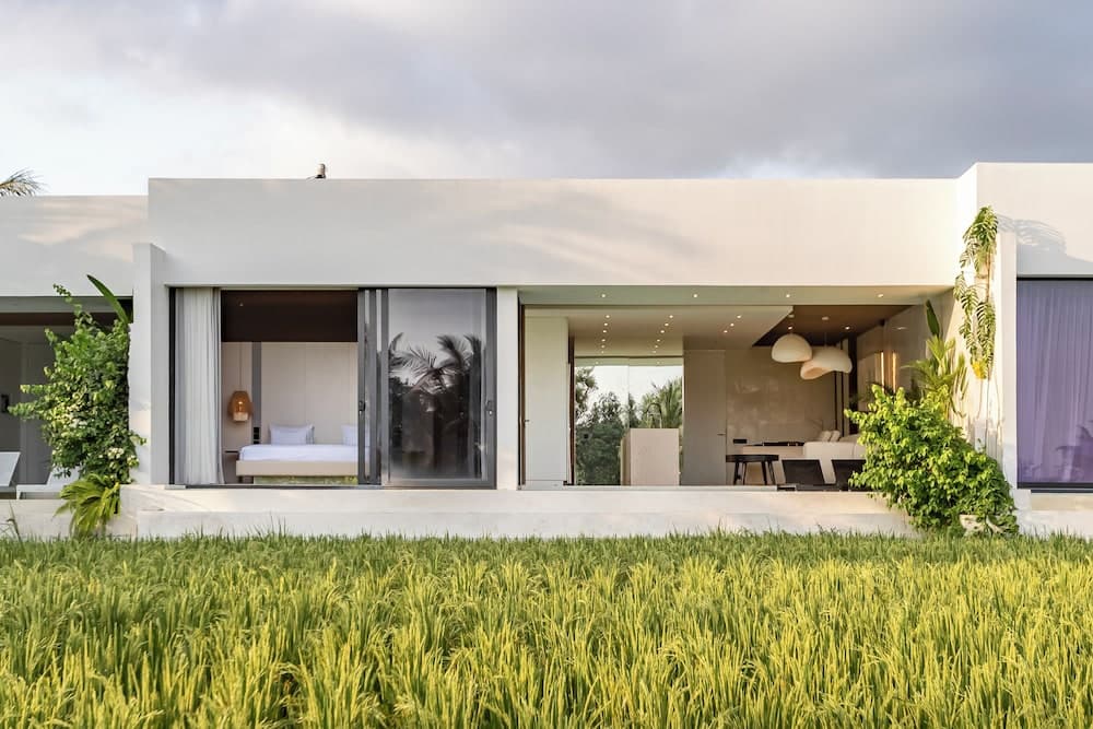 Azure 2BR Villa in Ubud Rice Field views