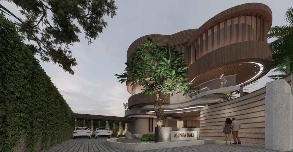 Konaklama yerinin ön cephesi