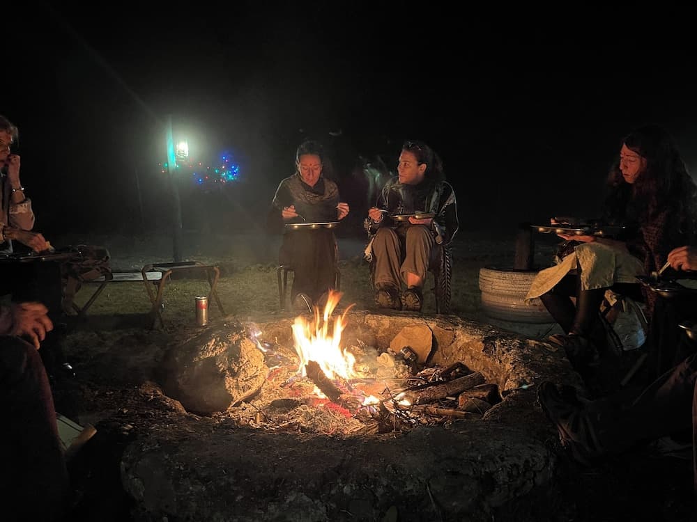 Açık havada yemek servisi