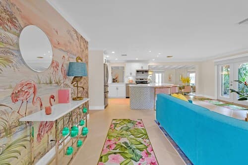 Flirty Flamingo Colorful Waterfront Escape w Pool