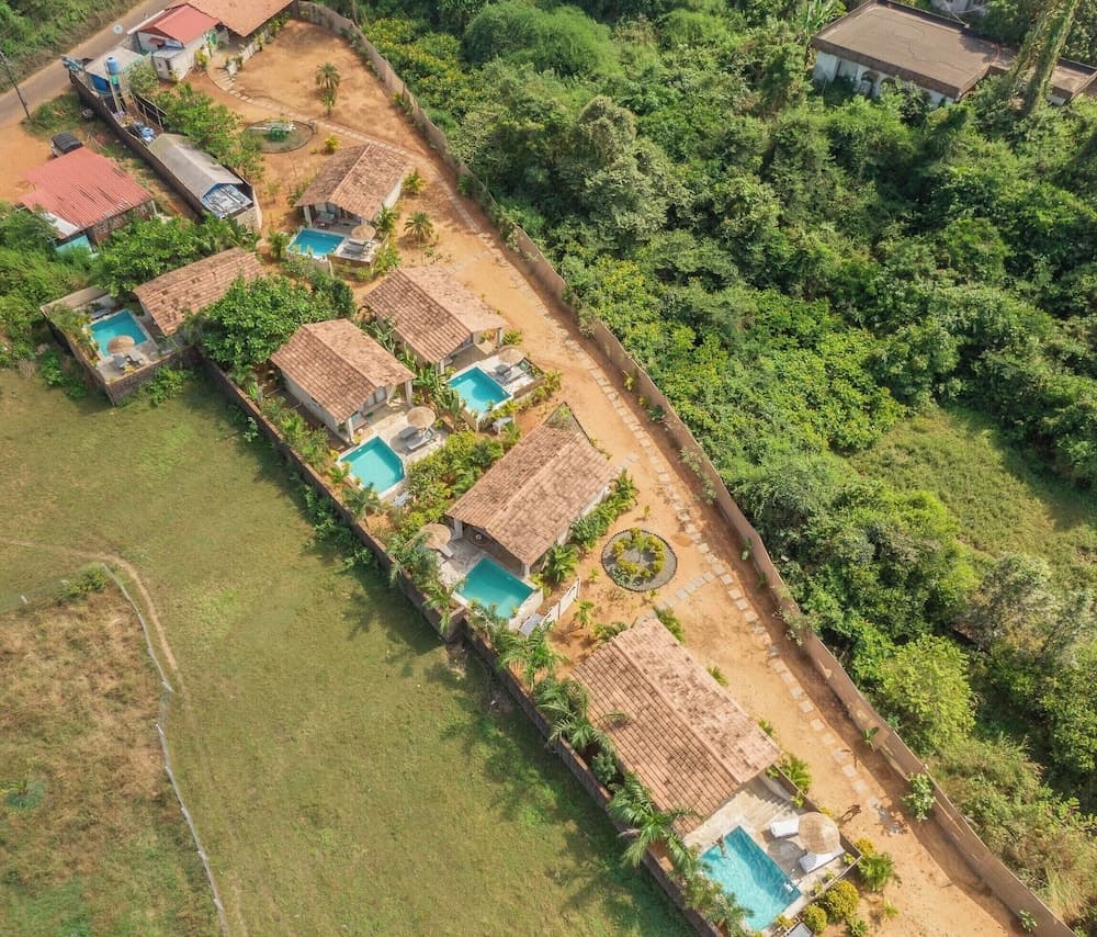 Konaklama yerinin ön cephesi