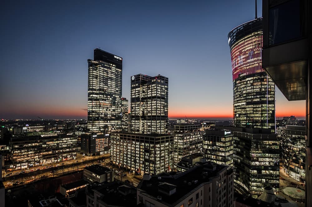 ShortStayPoland Platinum Towers Skyline
