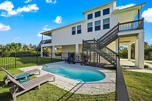 Casa Blanca 3 2 New Beach Home With Heated Pool