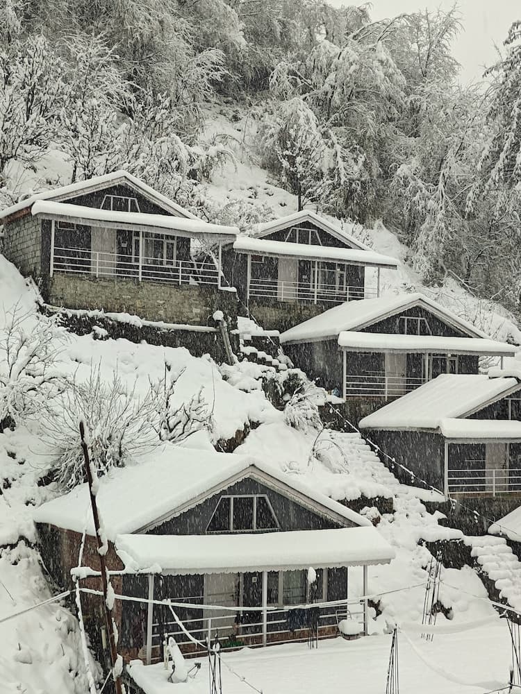 Konaklama yerinin ön cephesi