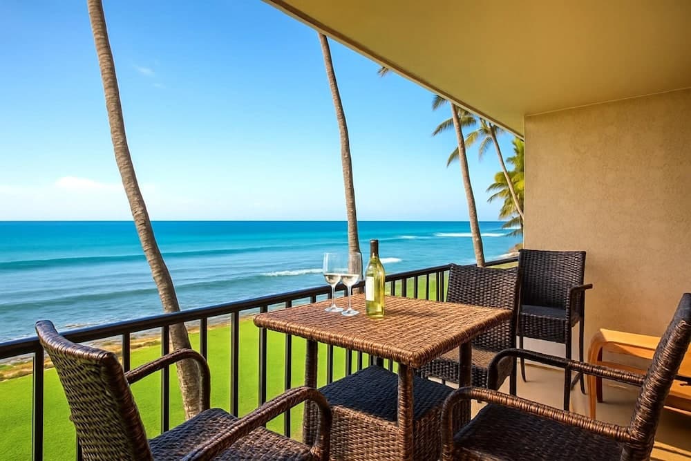 KBM Resorts Free CAR Papakea Oceanfront 1-bedroom Corner Unit With Unobstructed Views! Pka-201