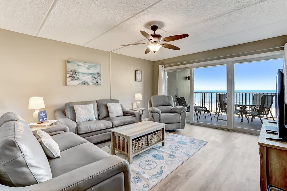 Enhanced Unit with Awesome View of Atlantic from Private Balcony by RedAwning