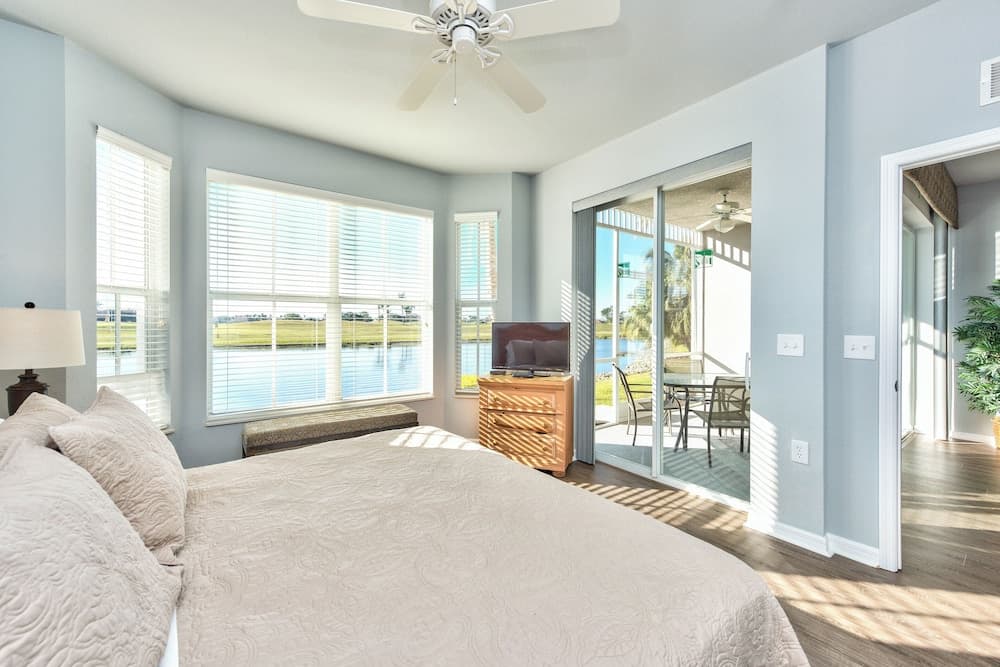 Asiago Vacation Rental at Lely Resort. Newly Furnished 2-Bedroom Condo with Stunning Lake & Golf Views. Spacious Retreat with Private Lanai, Resort Pool, Hot Tub and Gym Access