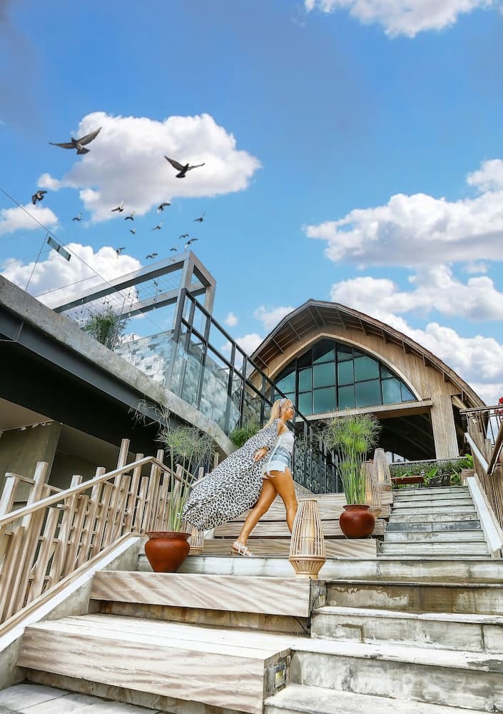 Konaklama yerinin ön cephesi