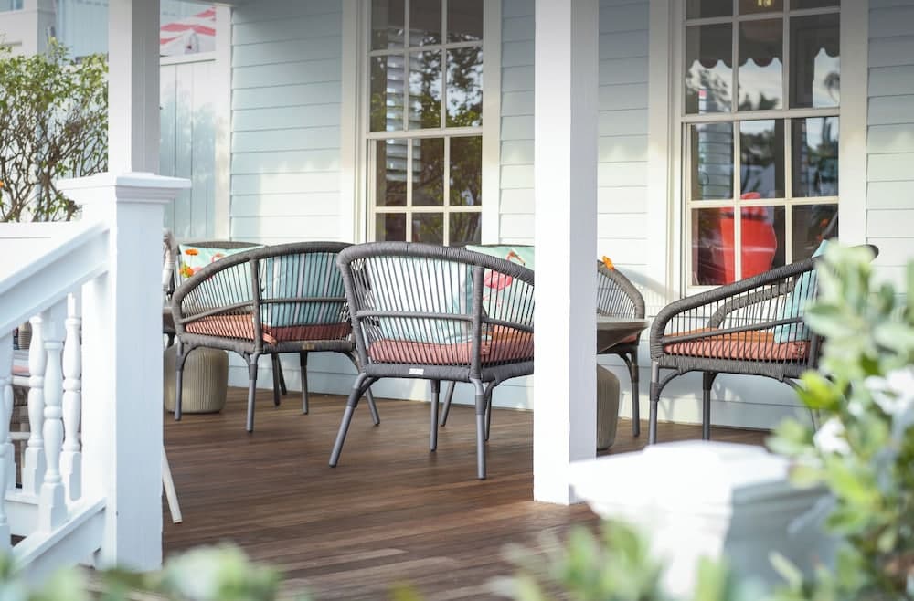 Konaklama yerinin ön cephesi