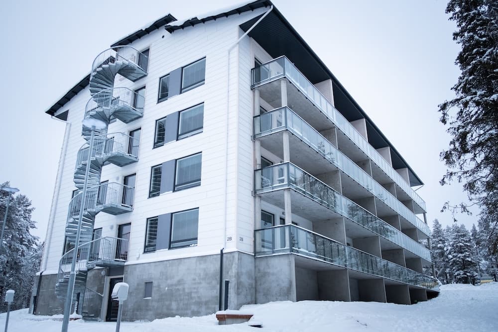 Konaklama yerinin ön cephesi