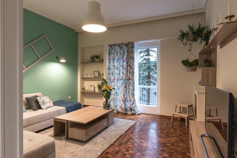 Athenian Gem in Kolonaki boho-chic apt