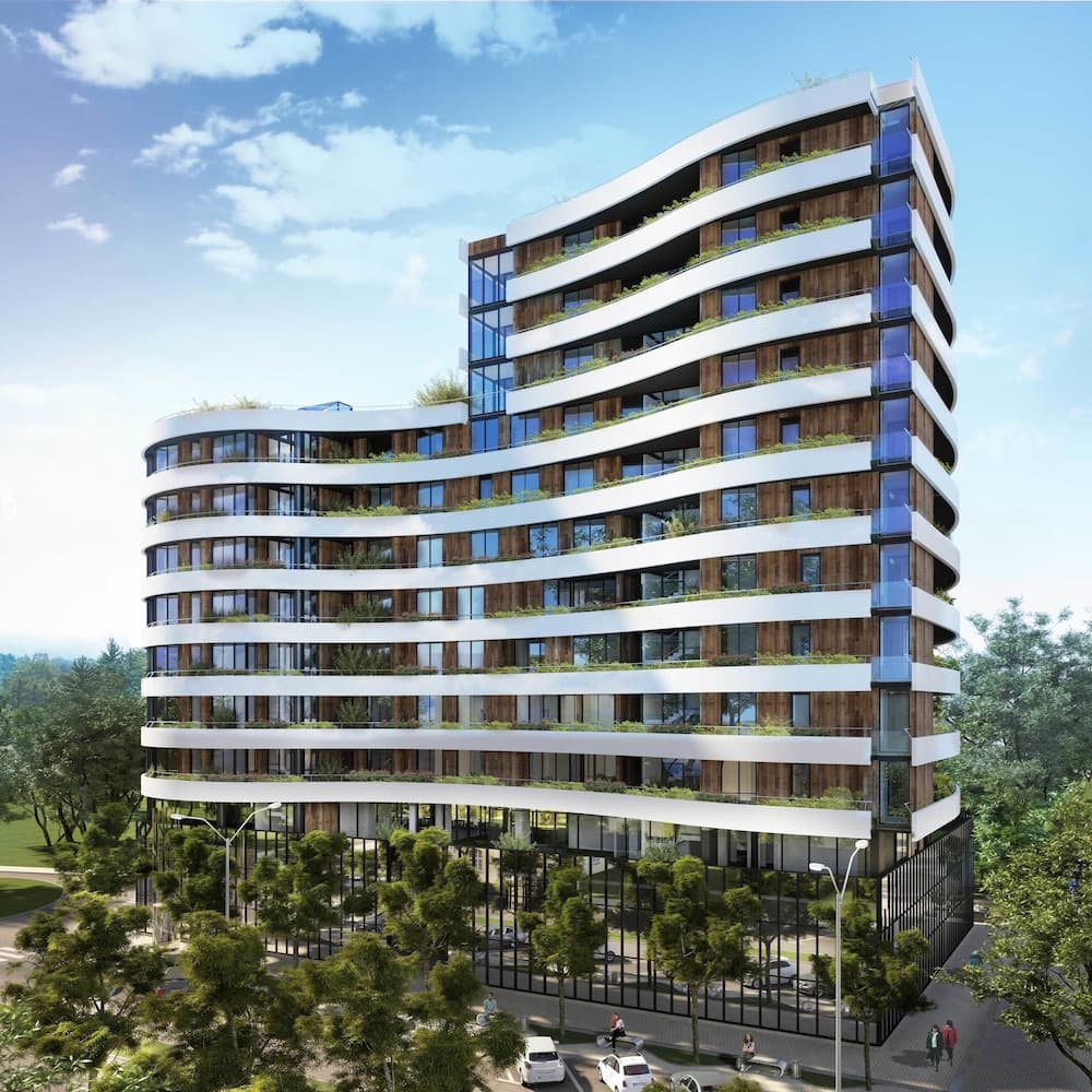 Konaklama yerinin ön cephesi