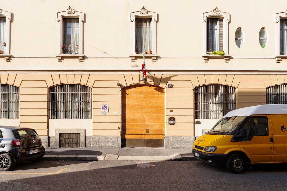 Konaklama yerinin ön cephesi