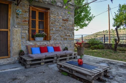 Stone Residence With Sea Views Near the Beach