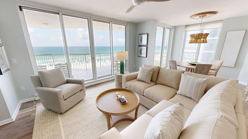Silver Beach 506 is a gorgeous Gulf Front 4 BR with free beach service - sleeps 8 by RedAwning