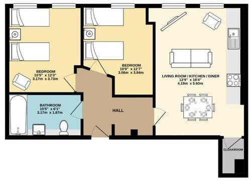 Ocean Walk 2 Bedroom Apartment Moments From the Seaside