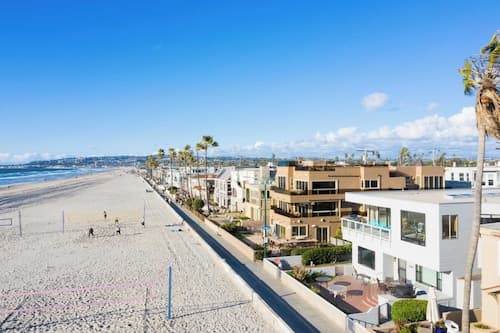 Beachfront Home w/ Ocean Views Right on Mission Beach Belmont by Avantstay
