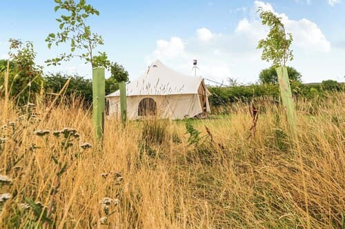 5m xl Bell Tent With log Burner, Near Whitby