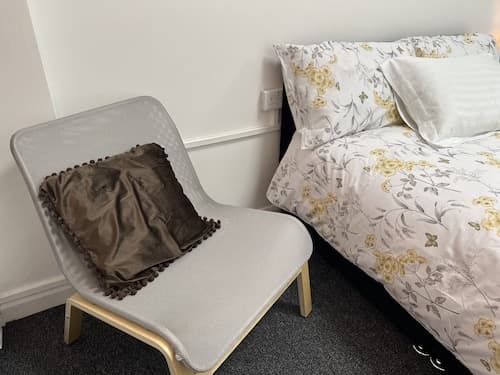 Double bed with attached Bath & Balcony