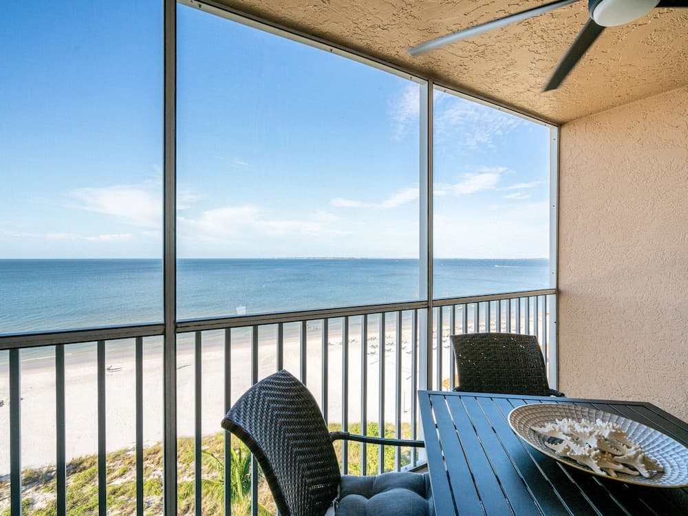 Estero Island Beach Villas #703 - Updated Top Floor Gulf Front & Sunsets - 250 Estero Blvd 2 Bedroom Condo by RedAwning