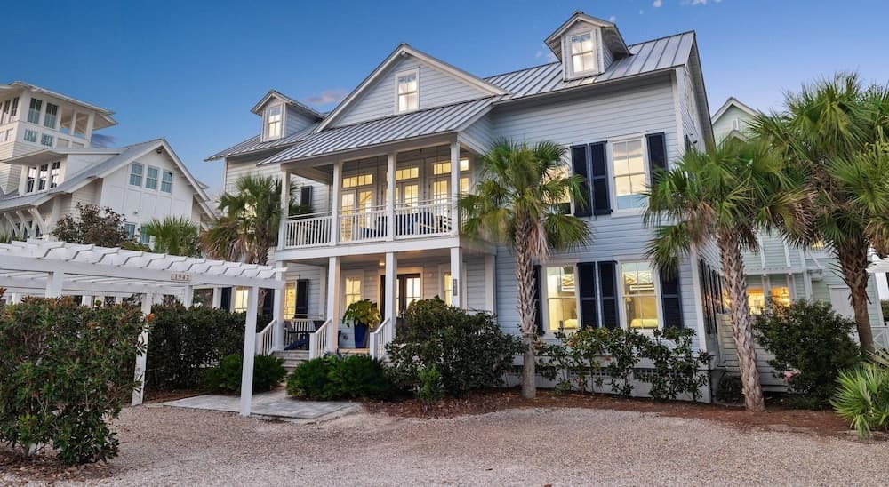Gulf Front Views "all Decked Out" Luxurious Watercolor Home Steps To The Beach Club 5 Bedroom Home by RedAwning