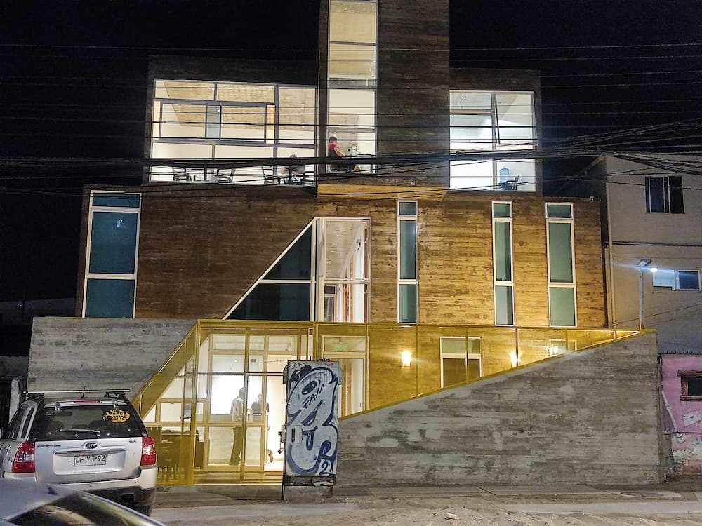 Konaklama yerinin ön cephesi