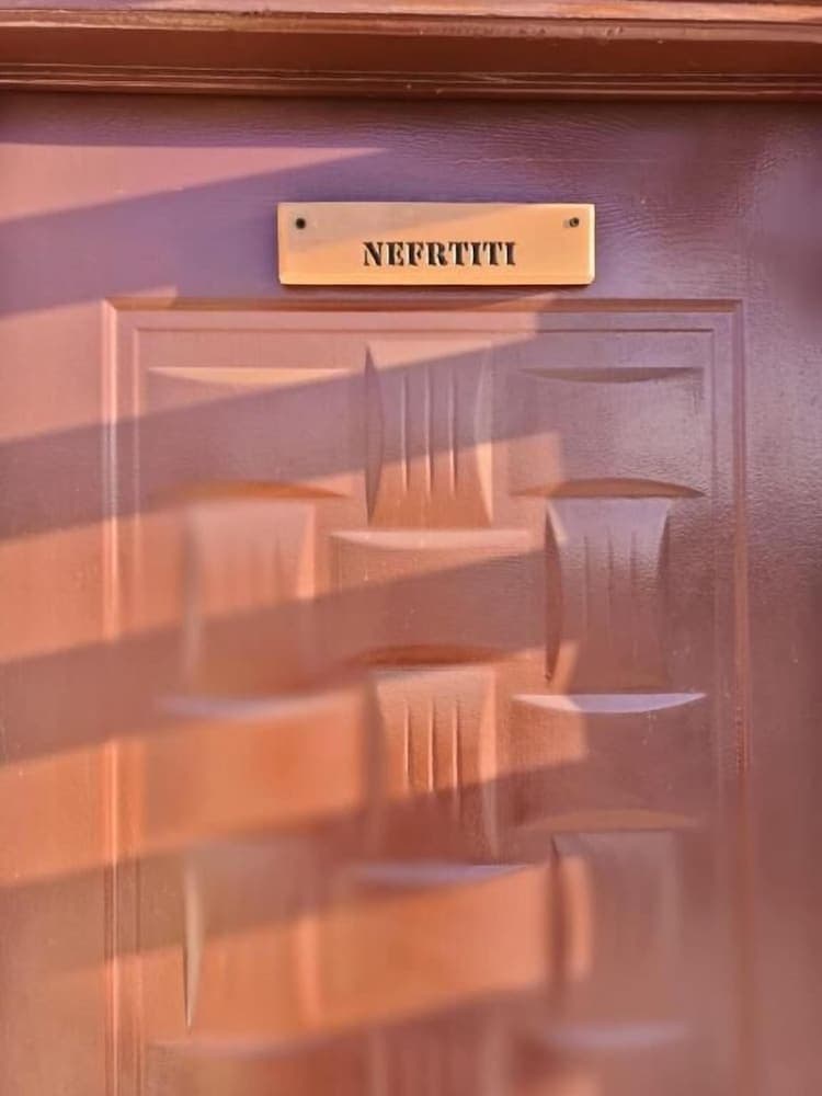 Nefertiti pyramids view -