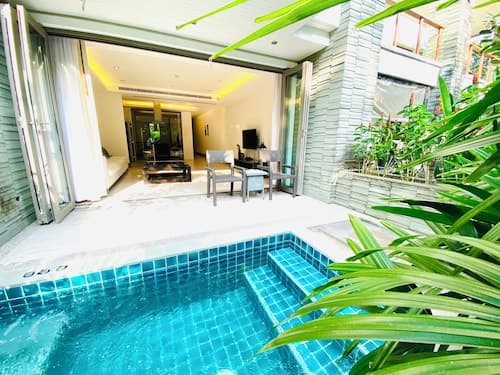 Beachfront 2br 2bath Apartment Private Plunge Pool 50 Meter to Naithon Beach