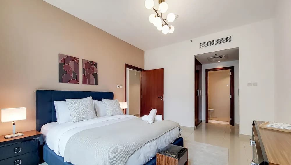 Manzil -Cozy 1BR Apt w/ Downtown Skyline Burj View