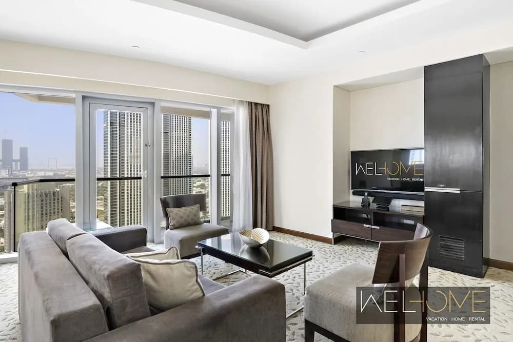 WelHome - Breathtaking Apt with Partial View of Burj Khalifa