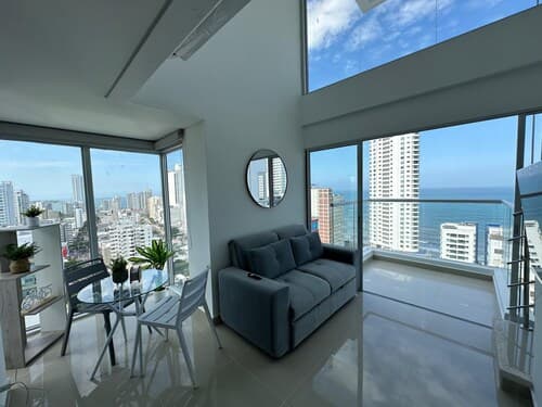 Apartamento loft de 1hab vista al mar