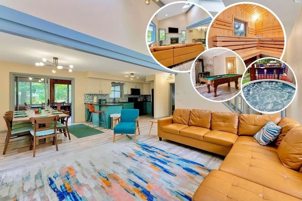 Pocono Escape - Cozy 5br - Sauna-billiard 5 Bedroom Home by RedAwning