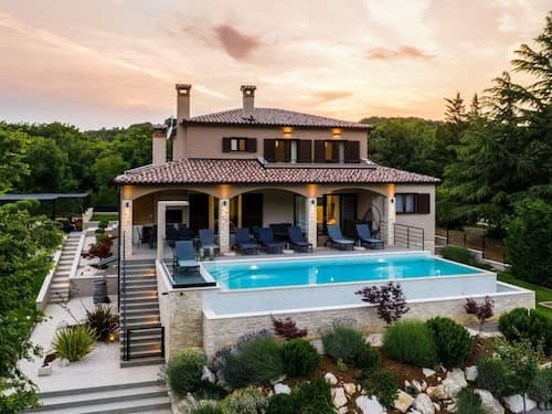 Villa With Pool Surrounded by Woods in Labin